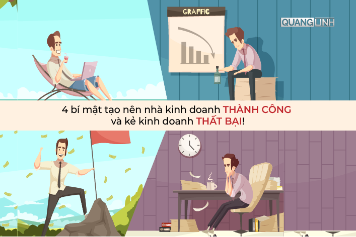 4 Bí Mật Tạo Nên Nhà Kinh Doanh Thành Công Và Kẻ Kinh Doanh Thất Bại